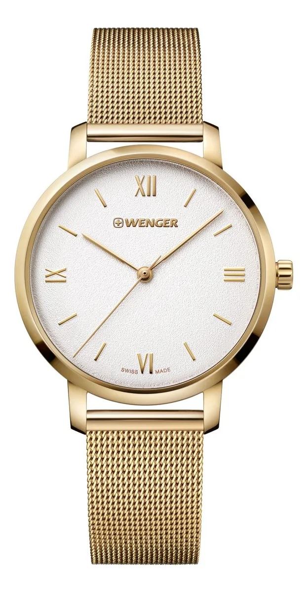 Reloj Metropolitan Donnissima Correa Mesh Dorado Blanco