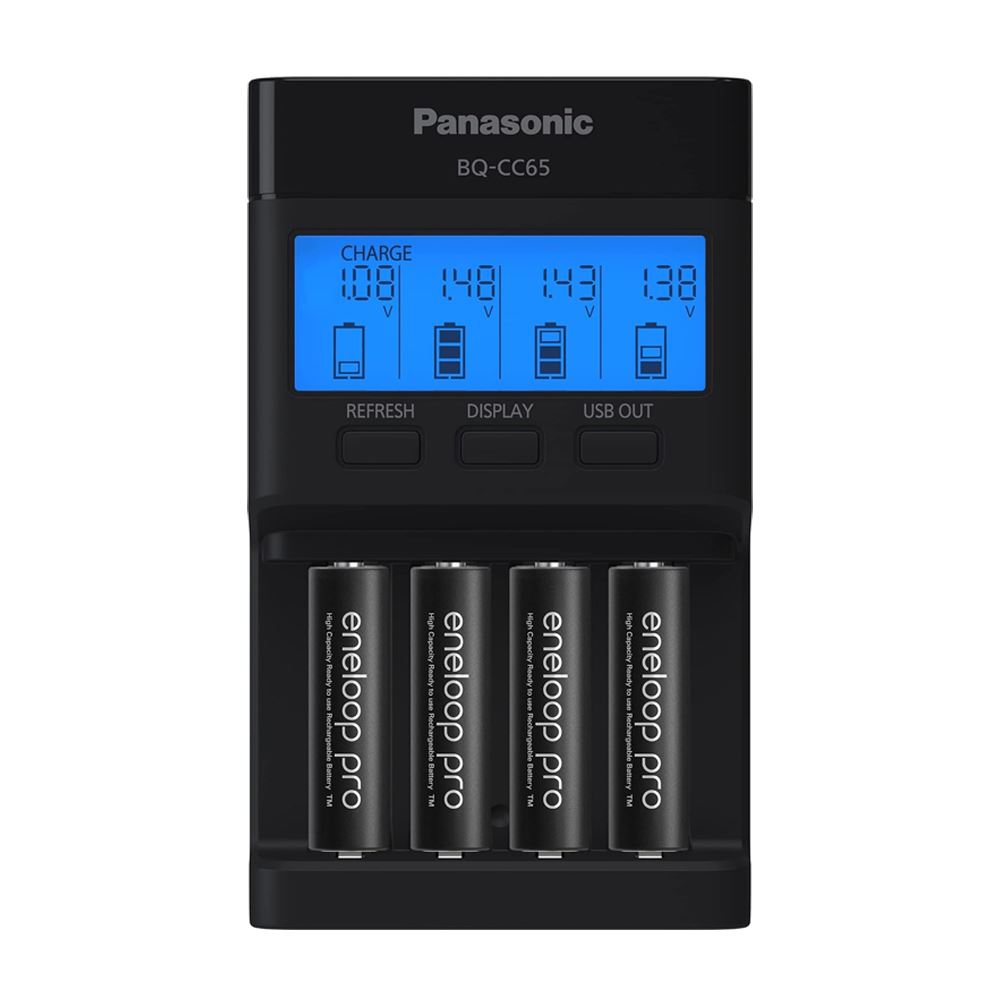 Pilas Recargables Panasonic Eneloop Pro 2500mAh + Cargador BQ-CC65