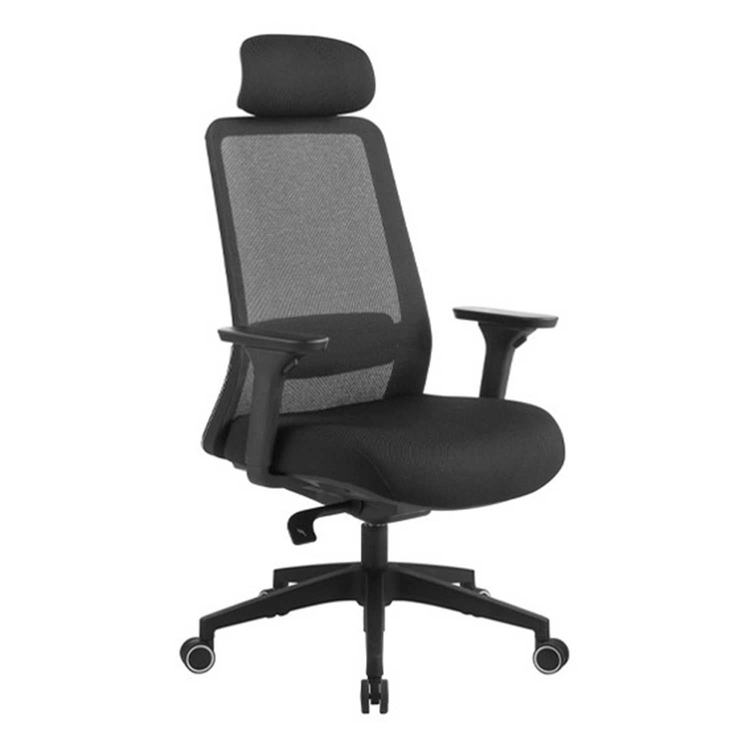 SILLA SEVILLA C/CABECERA NEGRO M/ NEGRO GIRATORIA