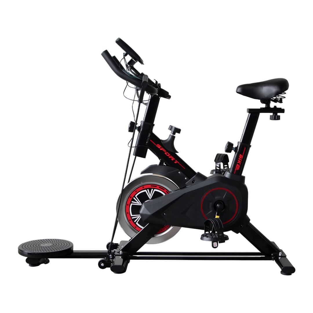 Bicicleta Spinning Sport 3 en 1 con Twister, Ligas y LCD
