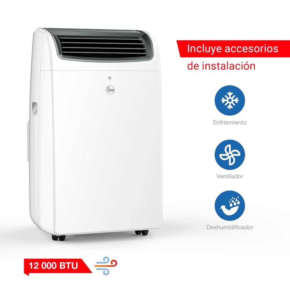 Aire Acondicionado Portátil Rheem 12K BTU Solo Frío