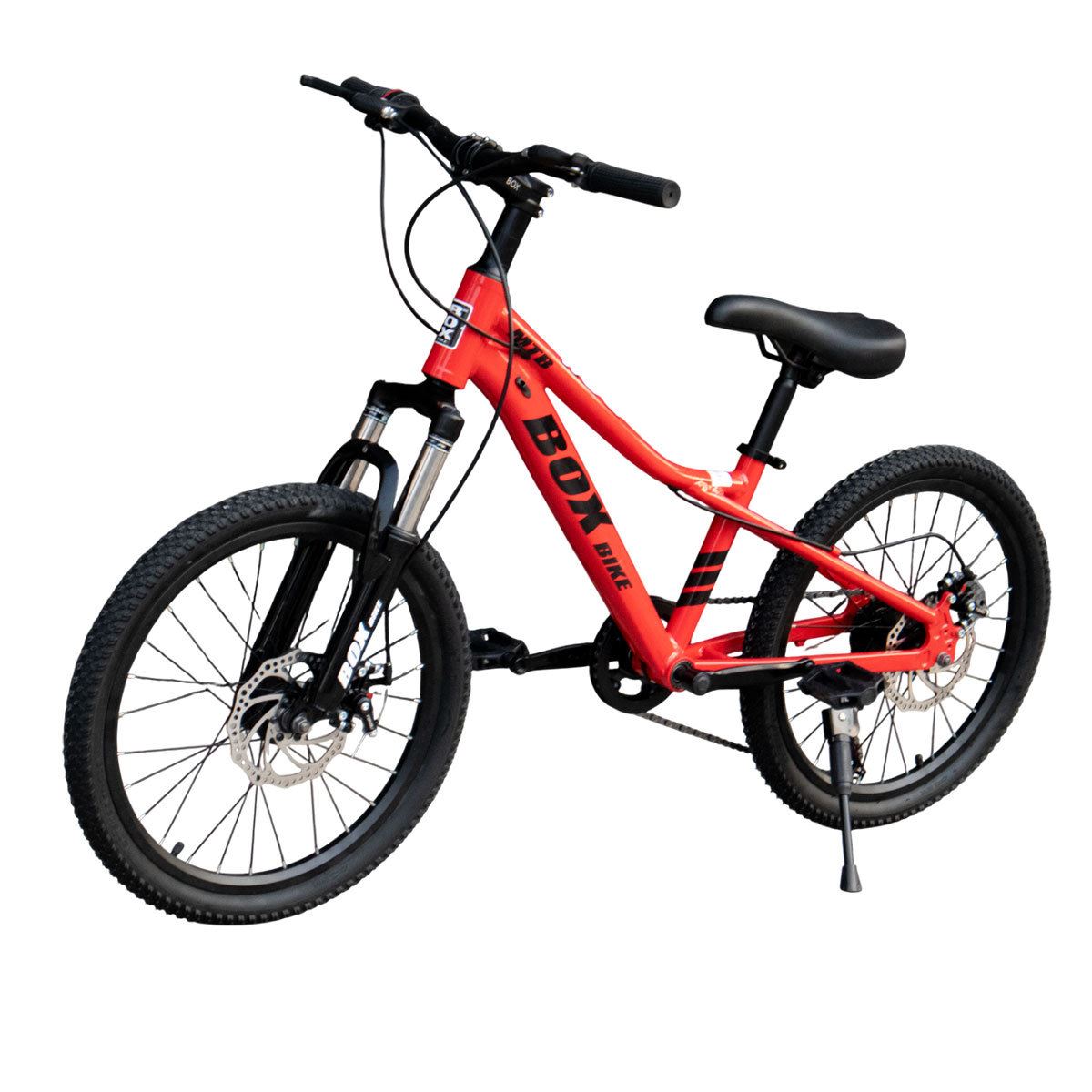 Bicicleta Box Mtb Aro 20 con Frenos de Disco y Suspensión Delantera Rojo