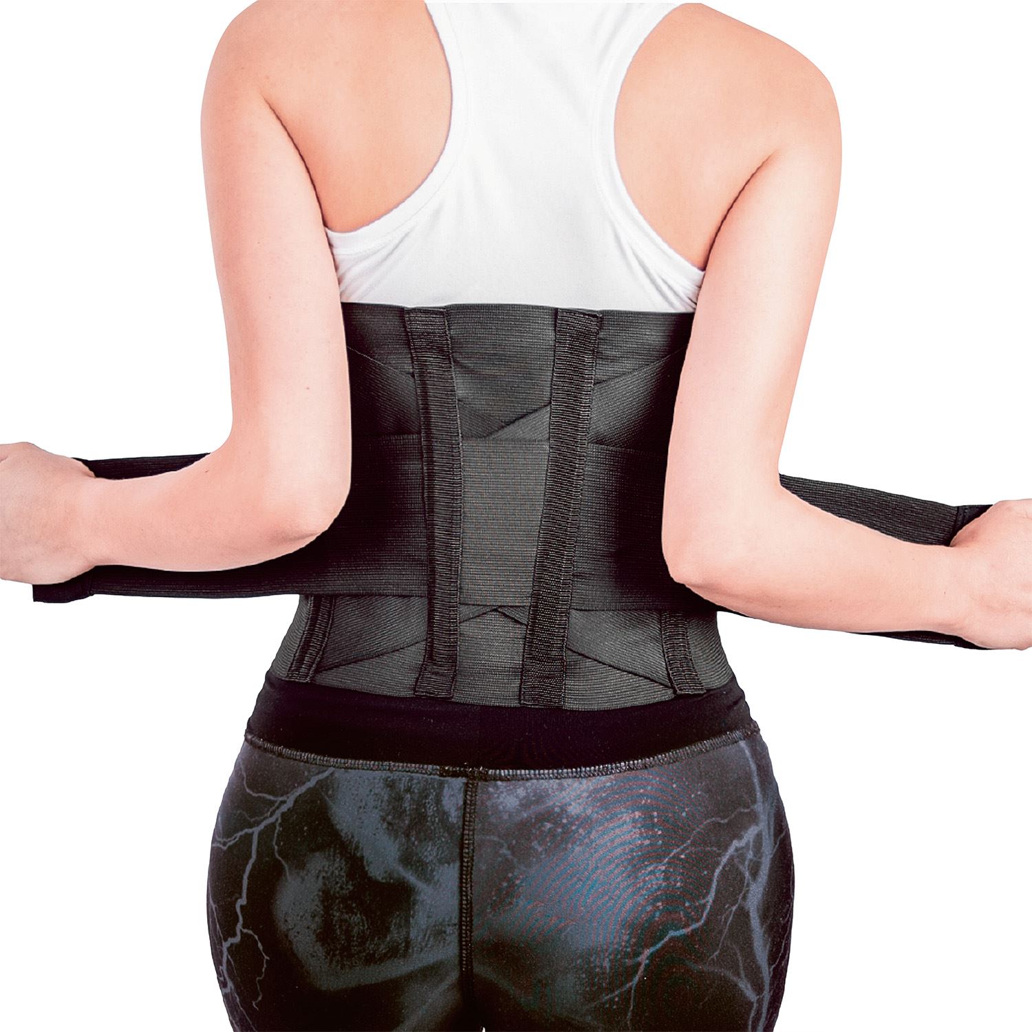 Faja para Soporte Lumbar Negra Rígida