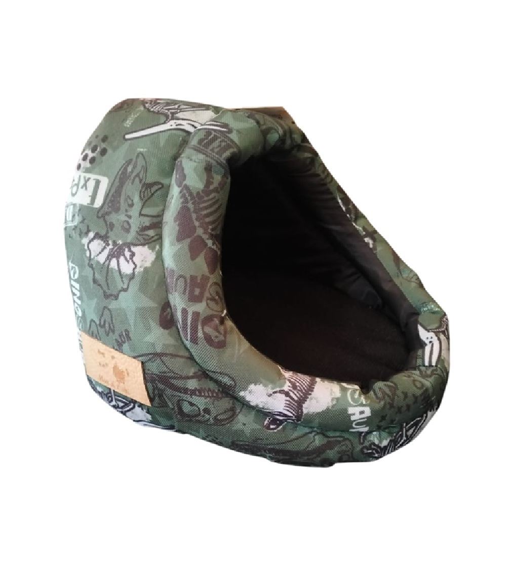 Casa Tipo Cueva Abrigadora Para Conejos y Hamster Color Verde