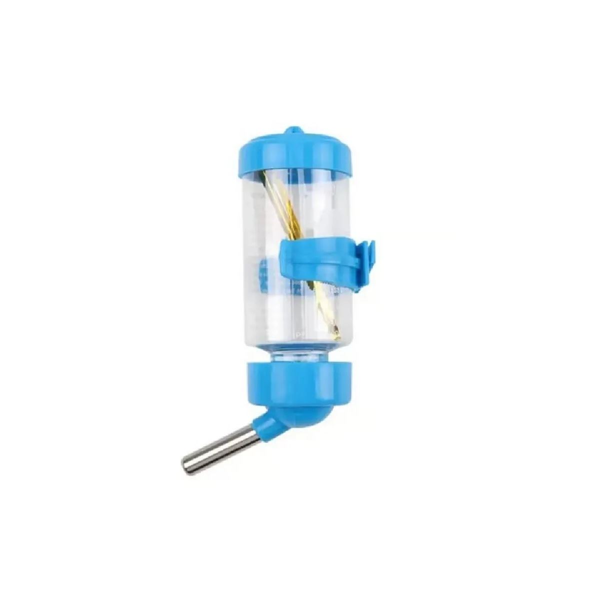Bebedero De Botella Para Hamster Con Válvula 60 Ml Color Azul