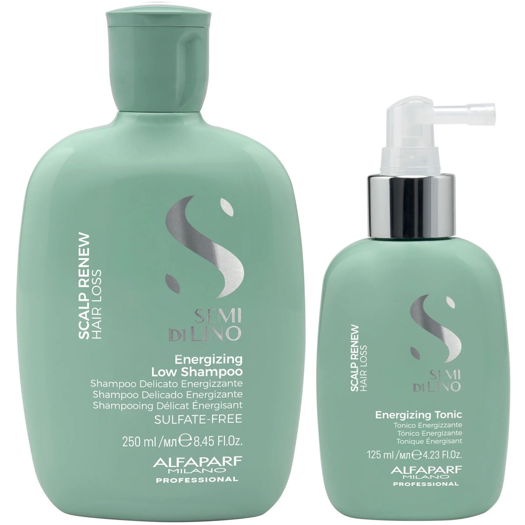Shampoo Anticaída 250ml + Tónico Alfaparf Scalp Renew Hair Loss