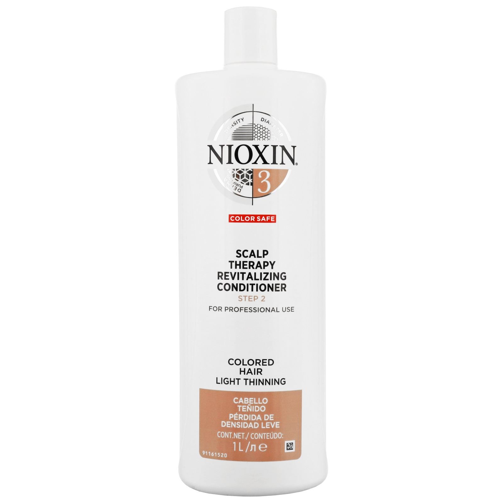 Nioxin-3 Acondicionador Densificador para Cabello Teñido 1000ml