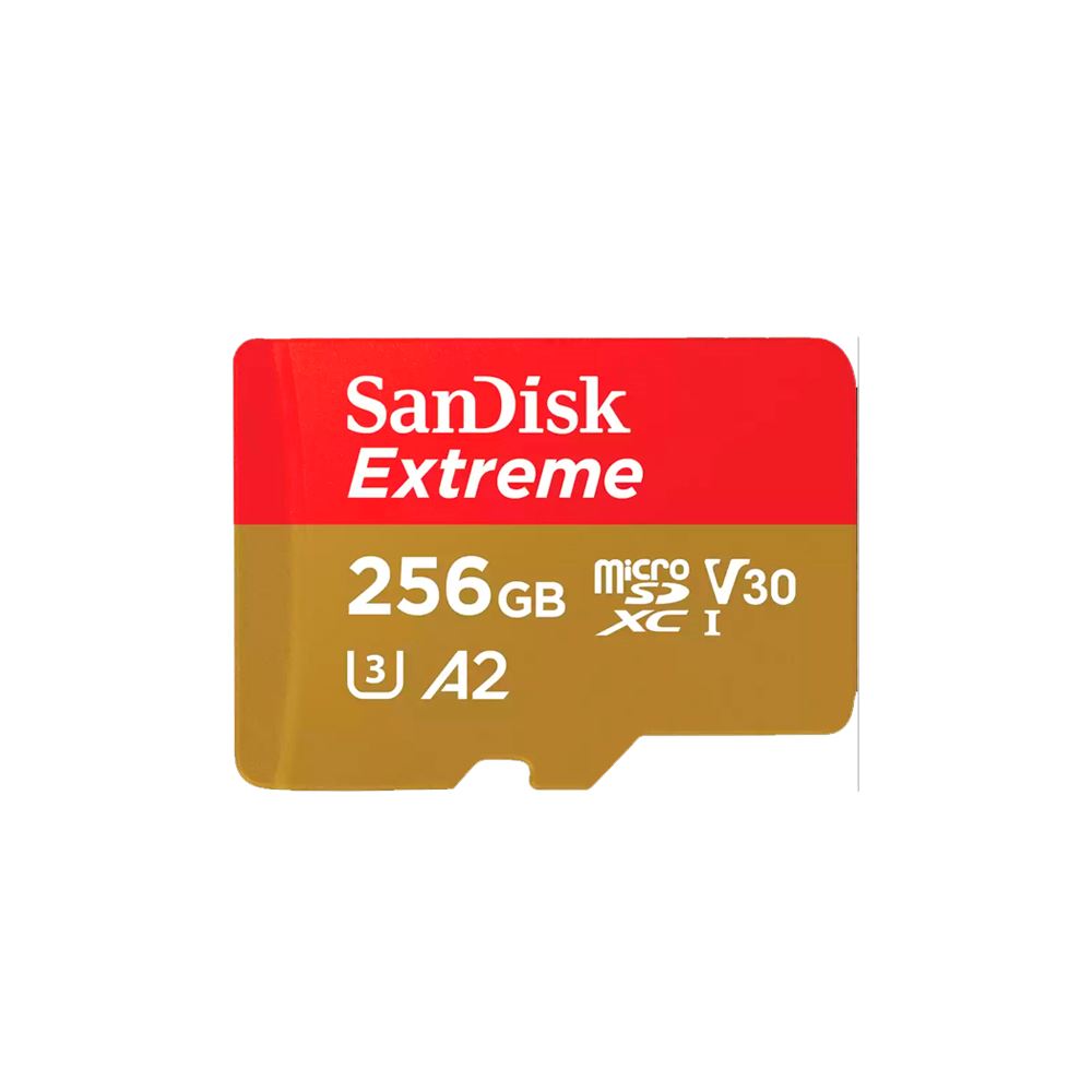 Memoria micro SD Sandisk 256GB Extreme - R190mb - W130mb