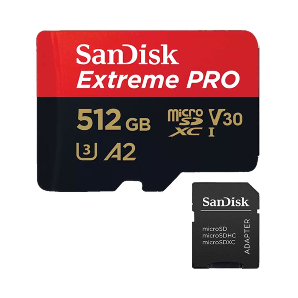 Memoria micro SD Sandisk 512GB Extreme Pro - R200mb - W140mb
