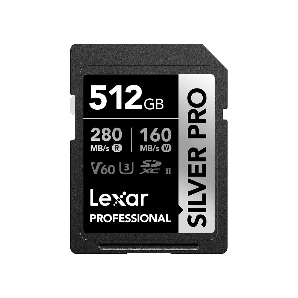 Memoria SD Lexar Professional 512GB SILVER PRO - R:280mb - W:160mb