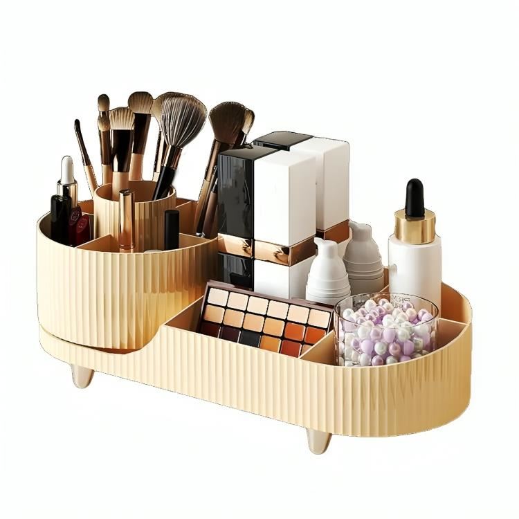 Organizador giratorio para brochas de maquillaje 9 ranuras