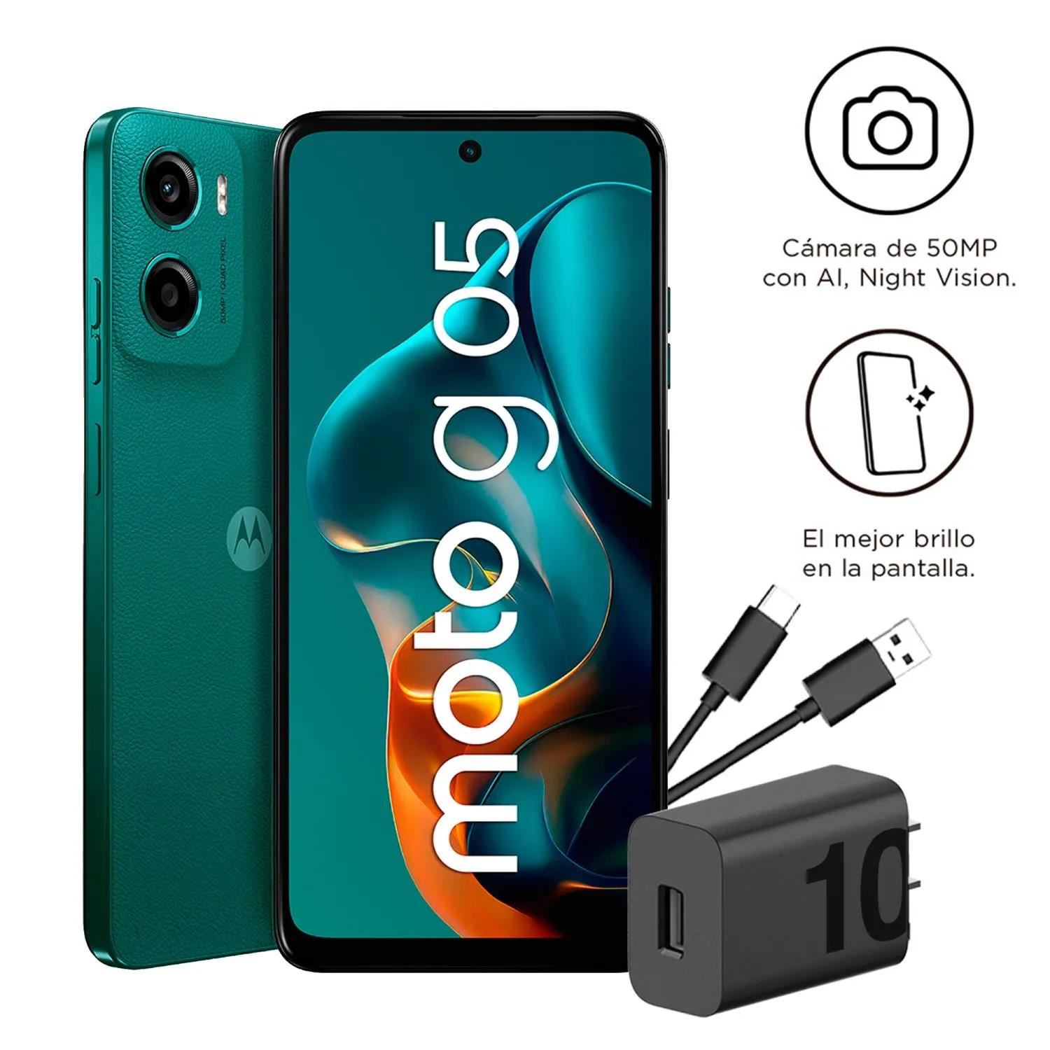 Celular Moto G05 4+128GB Verde Profundo