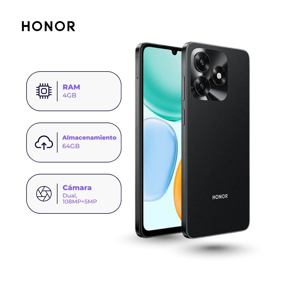Honor X5c 64GB 4GB Ram Negro