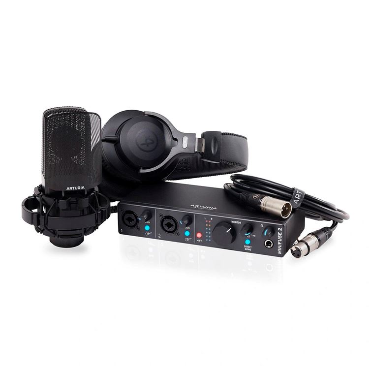 Interfaz de Audio Arturia Minifuse Recording Pack Black