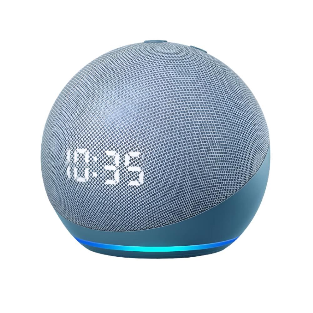 Echo dot Amazon 4ta generación con reloj, celeste