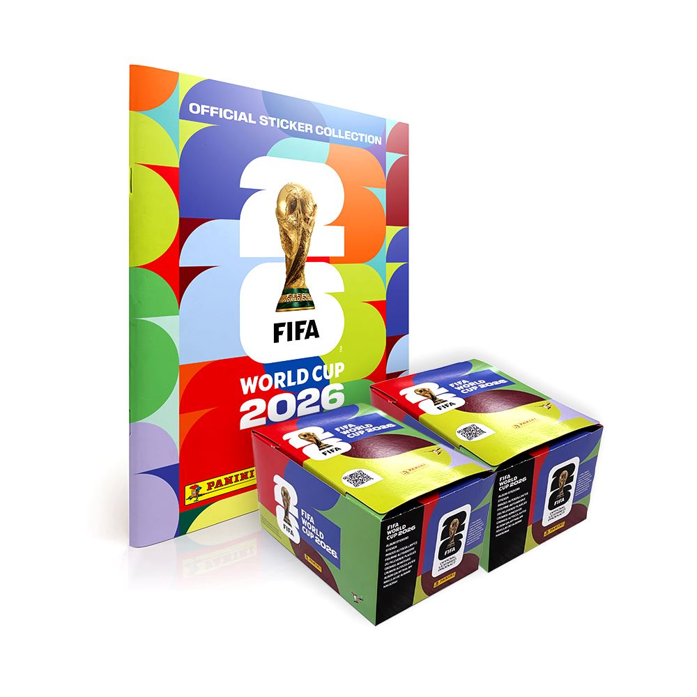 PREVENTA ALBUM COPA MUNDIAL 2026 PANINI – ALBUM TAPA BLANDA + 2 PAQUETONES (208 SOBRES)