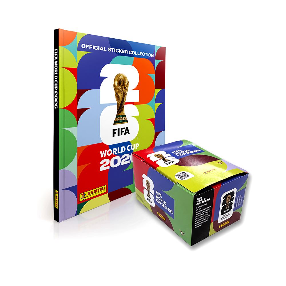 PREVENTA ALBUM COPA MUNDIAL 2026 PANINI – ALBUM TAPA DURA + 1 PAQUETON (104 SOBRES)