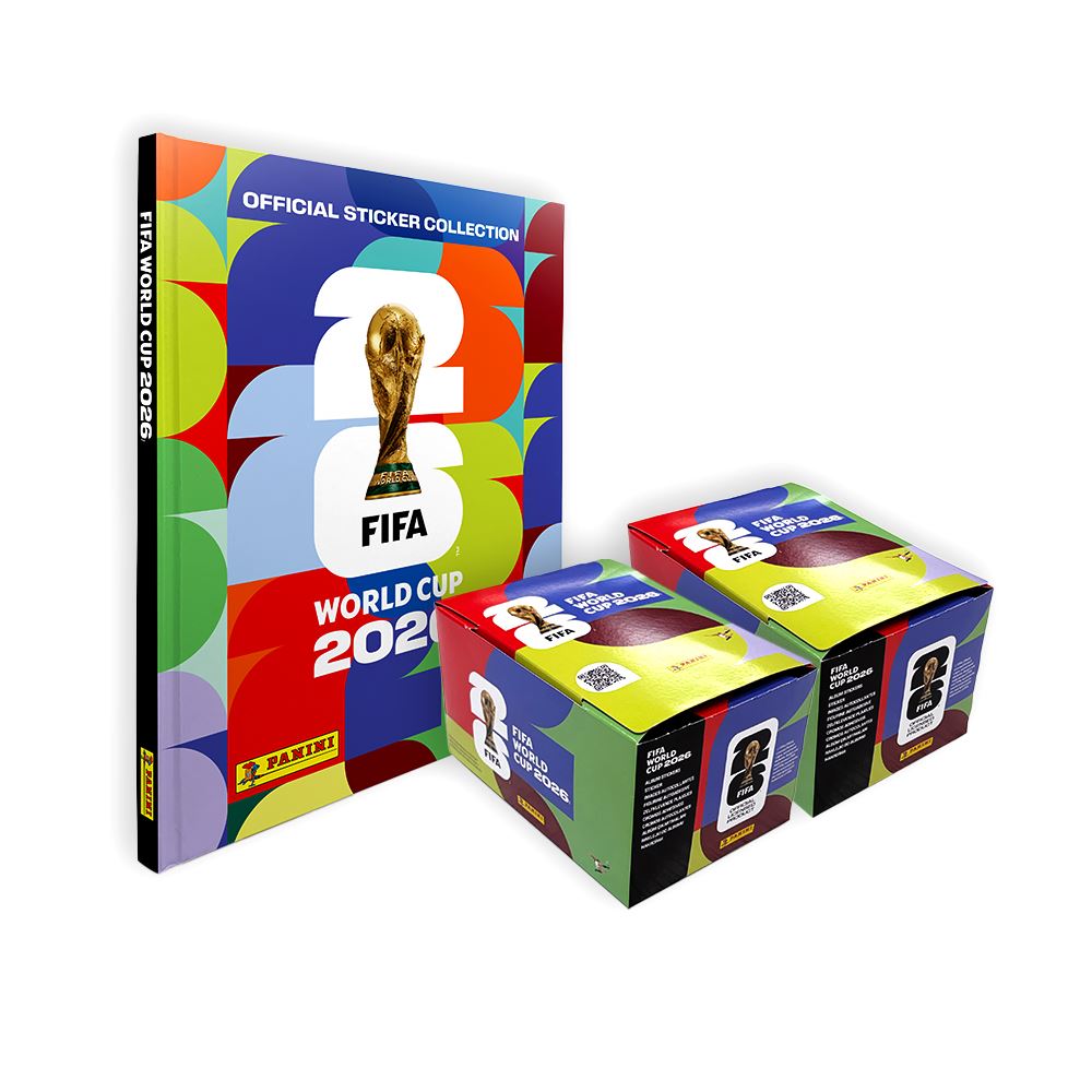 PREVENTA ALBUM COPA MUNDIAL 2026 PANINI – ALBUM TAPA DURA + 2 PAQUETONES (208 SOBRES)