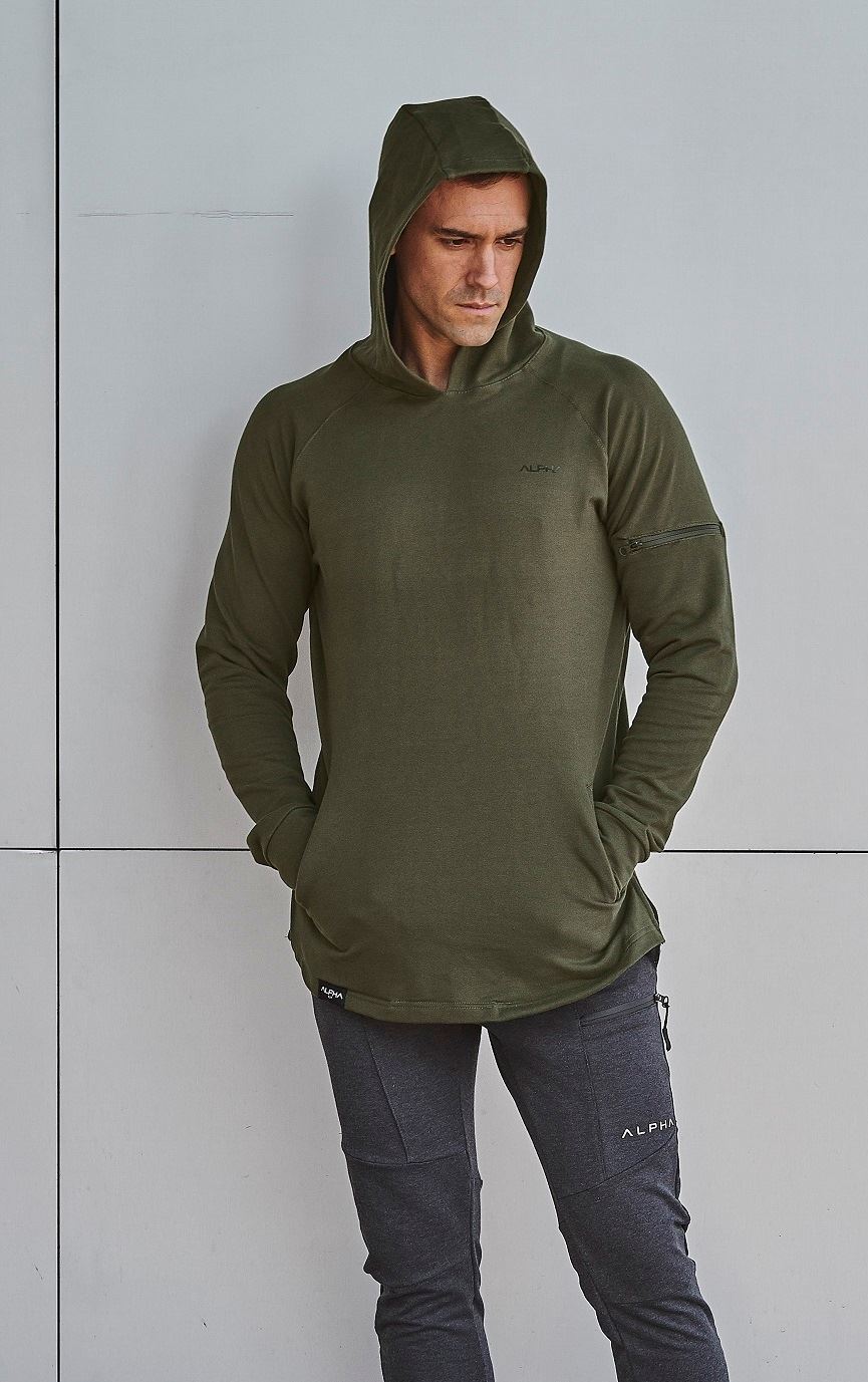 polera verde hombre