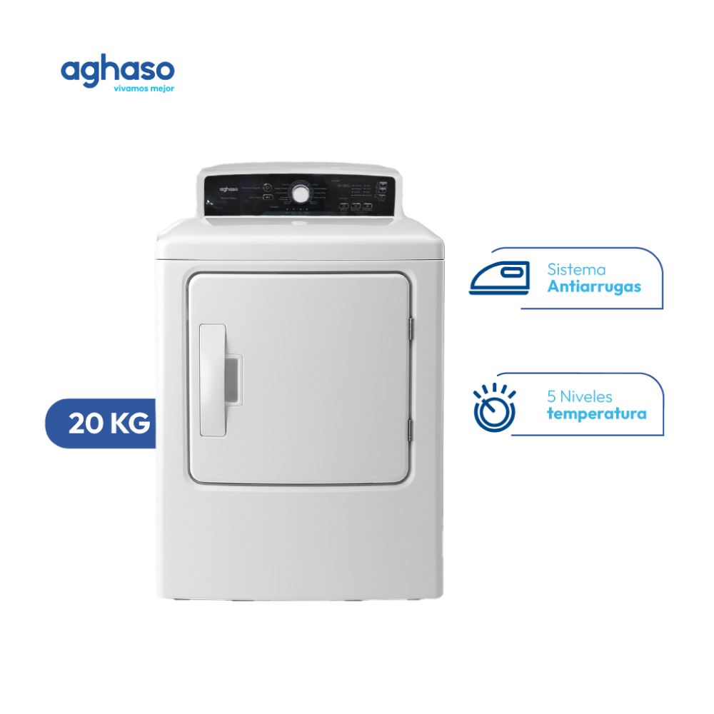 SECADORA AGHASO DE ROPA 20 KG BLANCA - GN