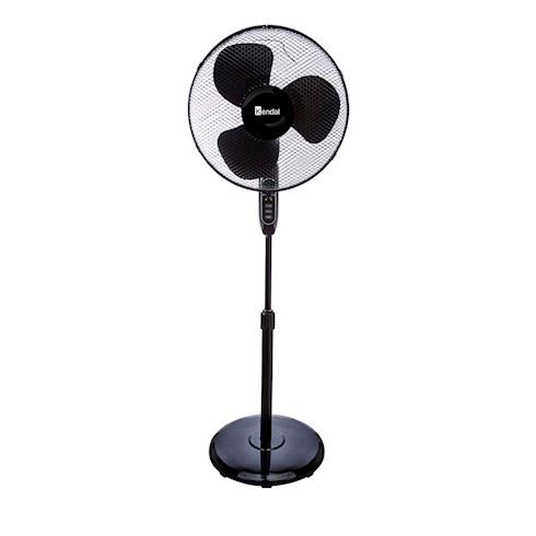 Ventilador Pedestal 16 Pulgadas KFR-16P Negro Con control remoto