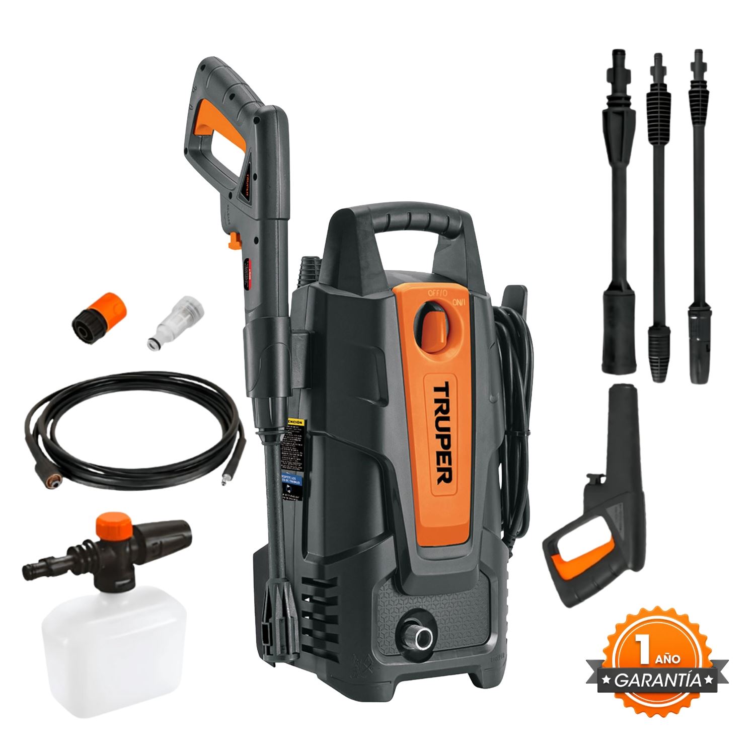 HIDROLAVADORA ELECTRICA 1500 PSI 1400W TRUPER