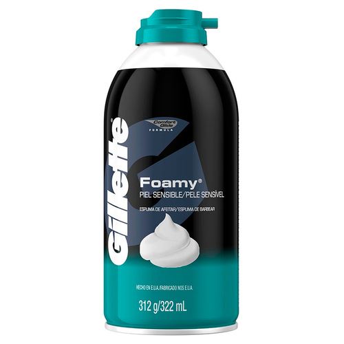 Gillette Foamy Piel Sensible - Frasco 322 ML