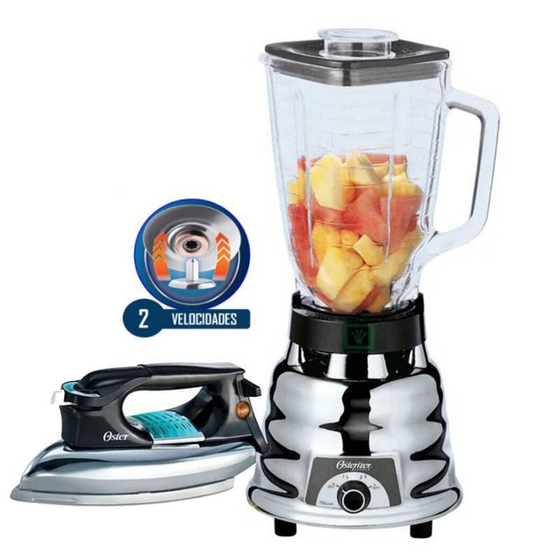LICUADORA CLASICA 2 VEL. 1.25 LTS OSTER 250-22 + PLANCHA PESADA GCSTBV4119