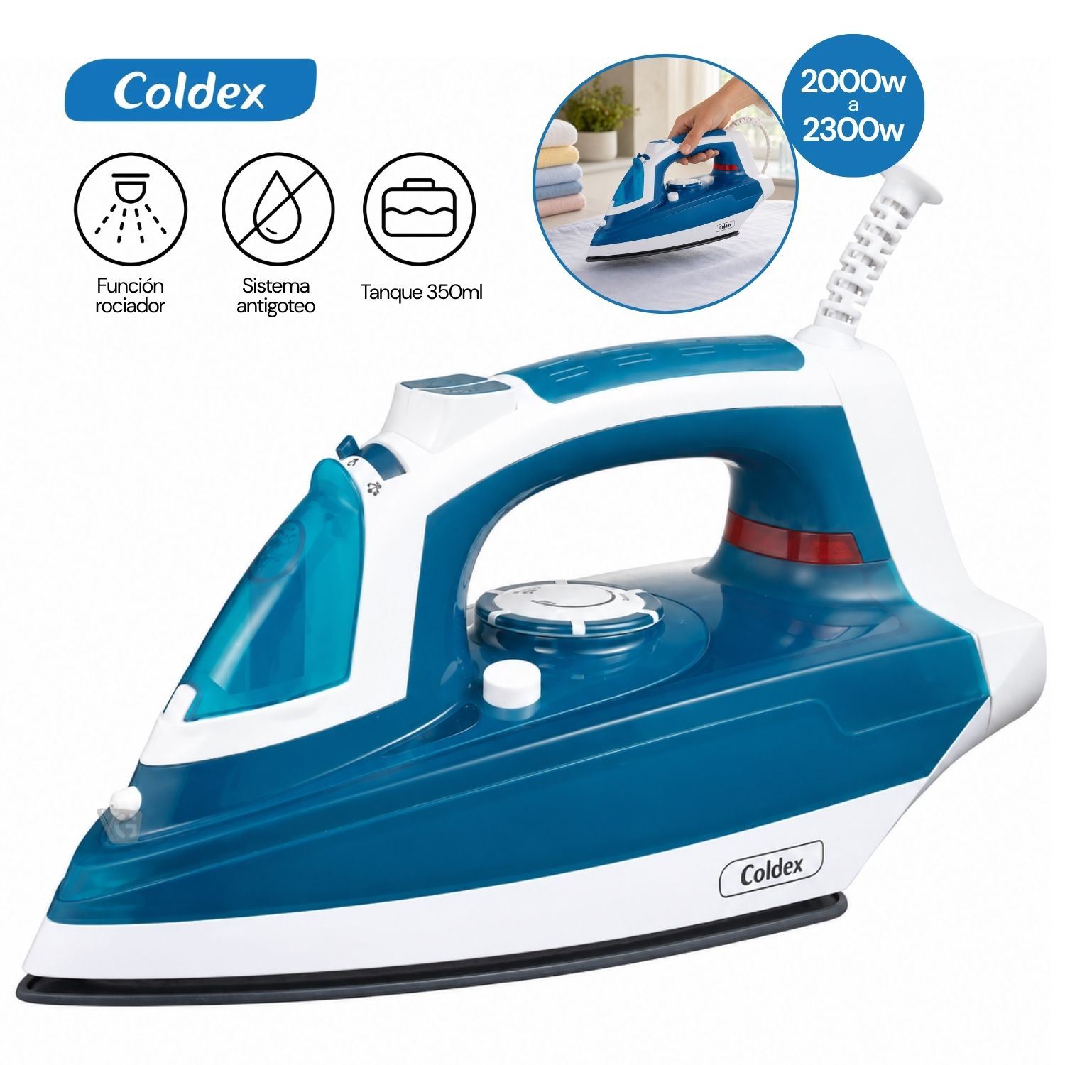 Plancha Vapor Base Cerámica Coldex – CX PL CER