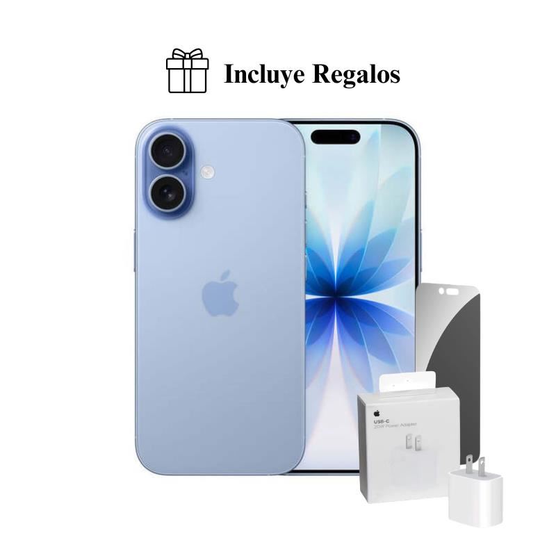 iPhone 17 Apple Intelligence 256GB (eSIM) - Azul + Combo de Regalo