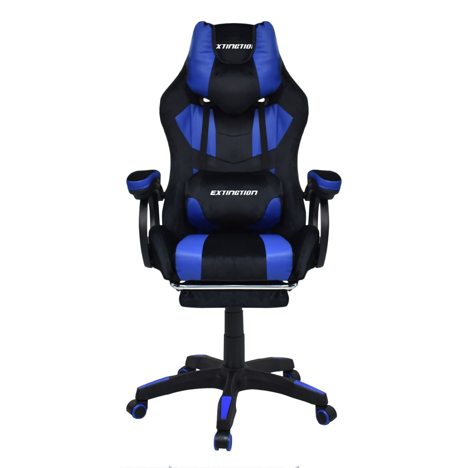 Silla Gamer Extingtion Sapp Gamuza-Cuerina Color Azul