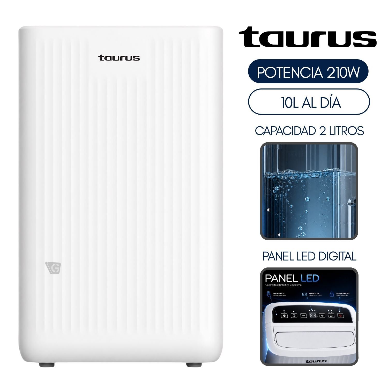 Deshumedecedor Taurus 10 Lts Mod. DH.10L