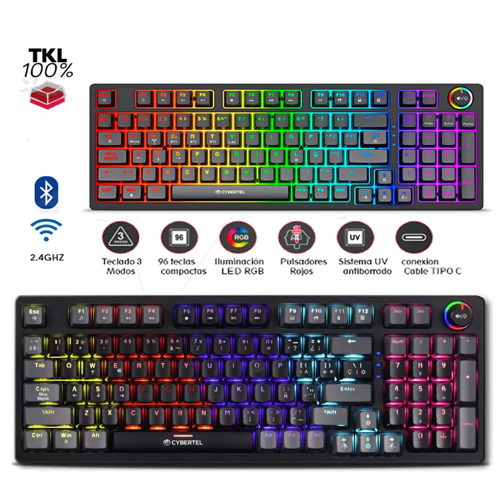 Teclado Gamer Mecánico Cybertel STRIKER CBX K1000