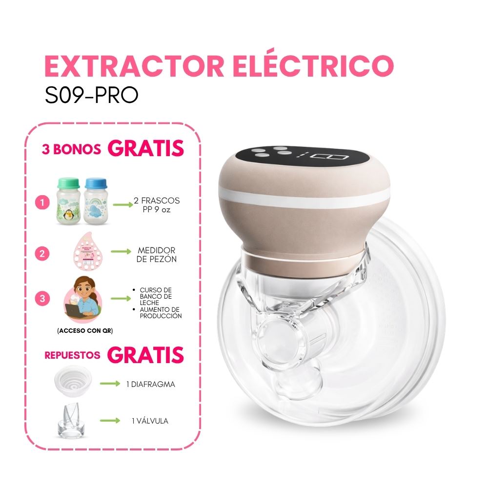 Extractor de Leche Eléctrico Manos Libres S09 Pro