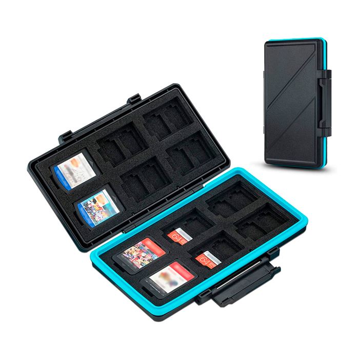 ESTUCHE PARA JUEGOS NINTENDO SWITCH JJC (12 Juegos Nintendo Switch + 24 Micro SD)