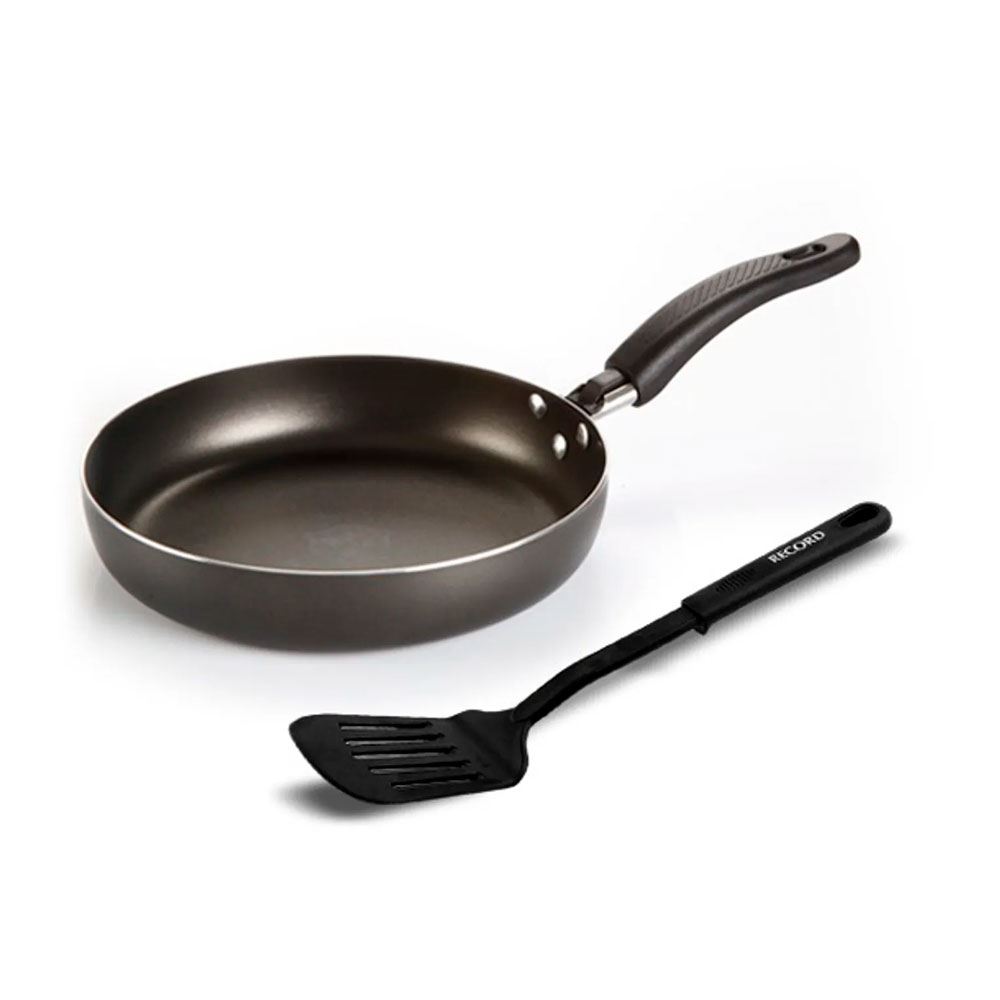 Sarten Record Estrella 22cm Antiadh Gris con Espatula