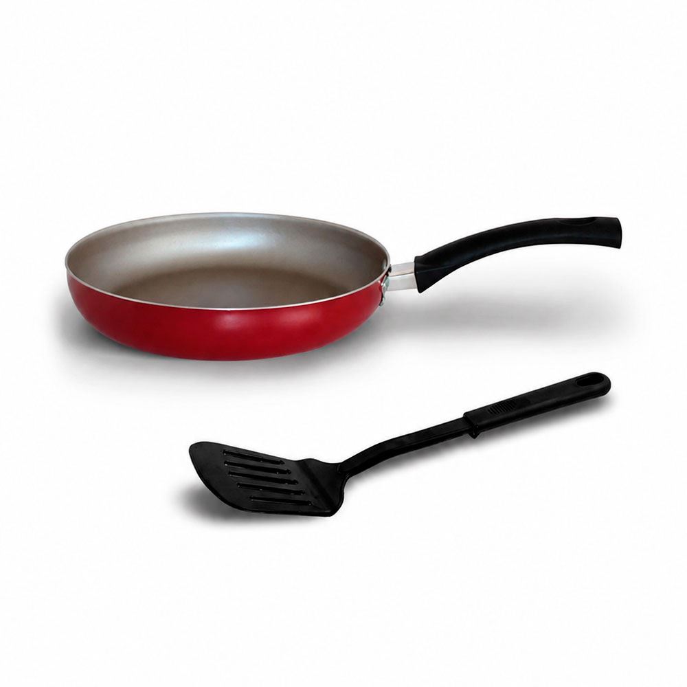 Sarten Record Roja 24cm Antiadh + Espatula
