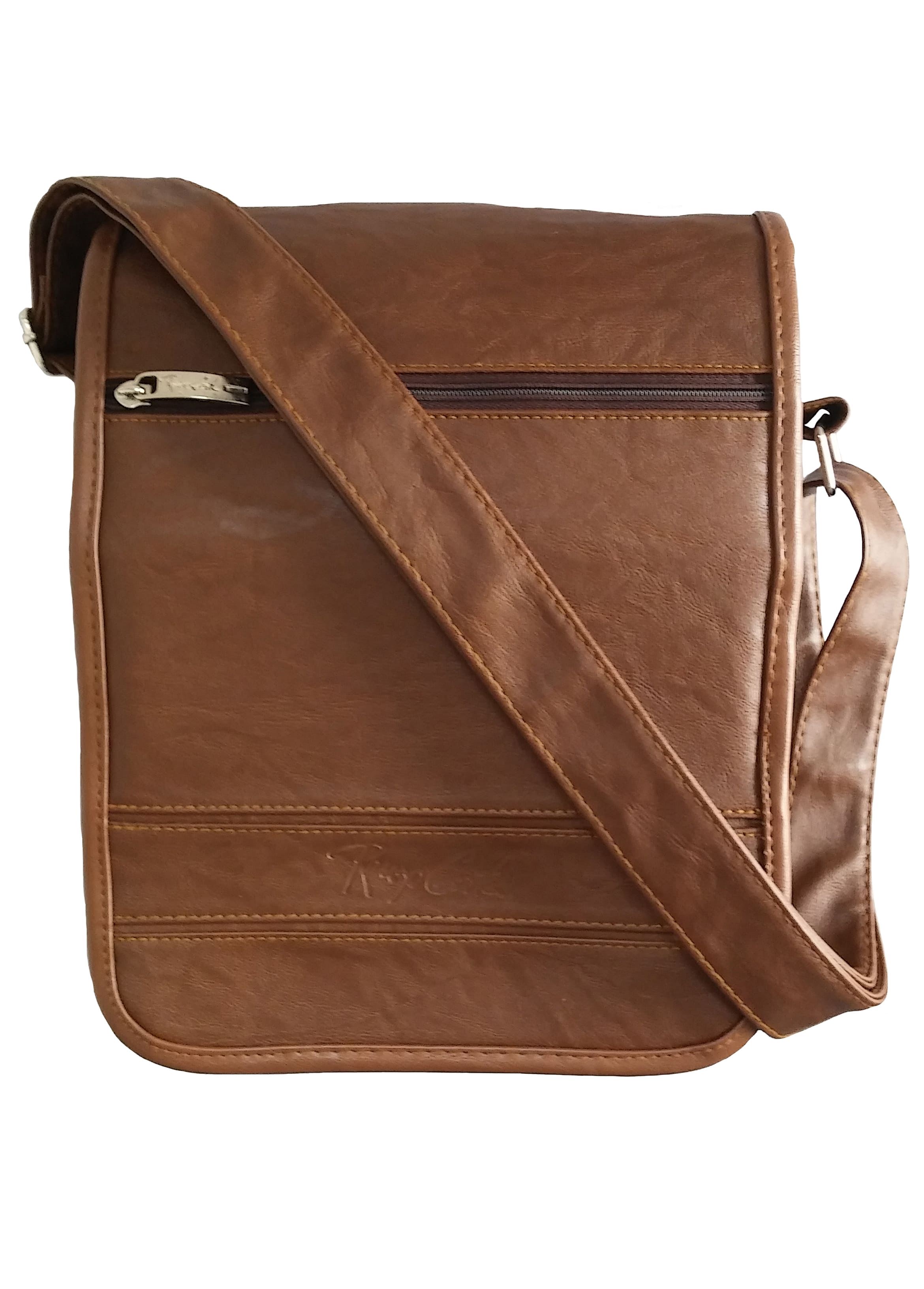 Morral A4 Camel Portalaptop 11pulg 28x22x5 Cuero Liso SKU: 016