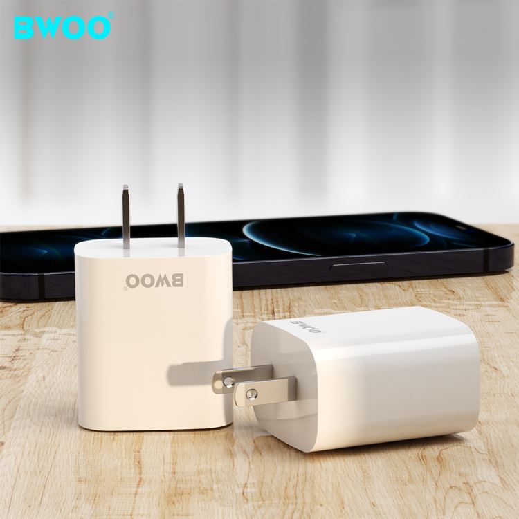 CARGADOR DE PARED RÁPIDO DUAL CABLE LIGHTNING 02 USB BO-CDA64L BWOO