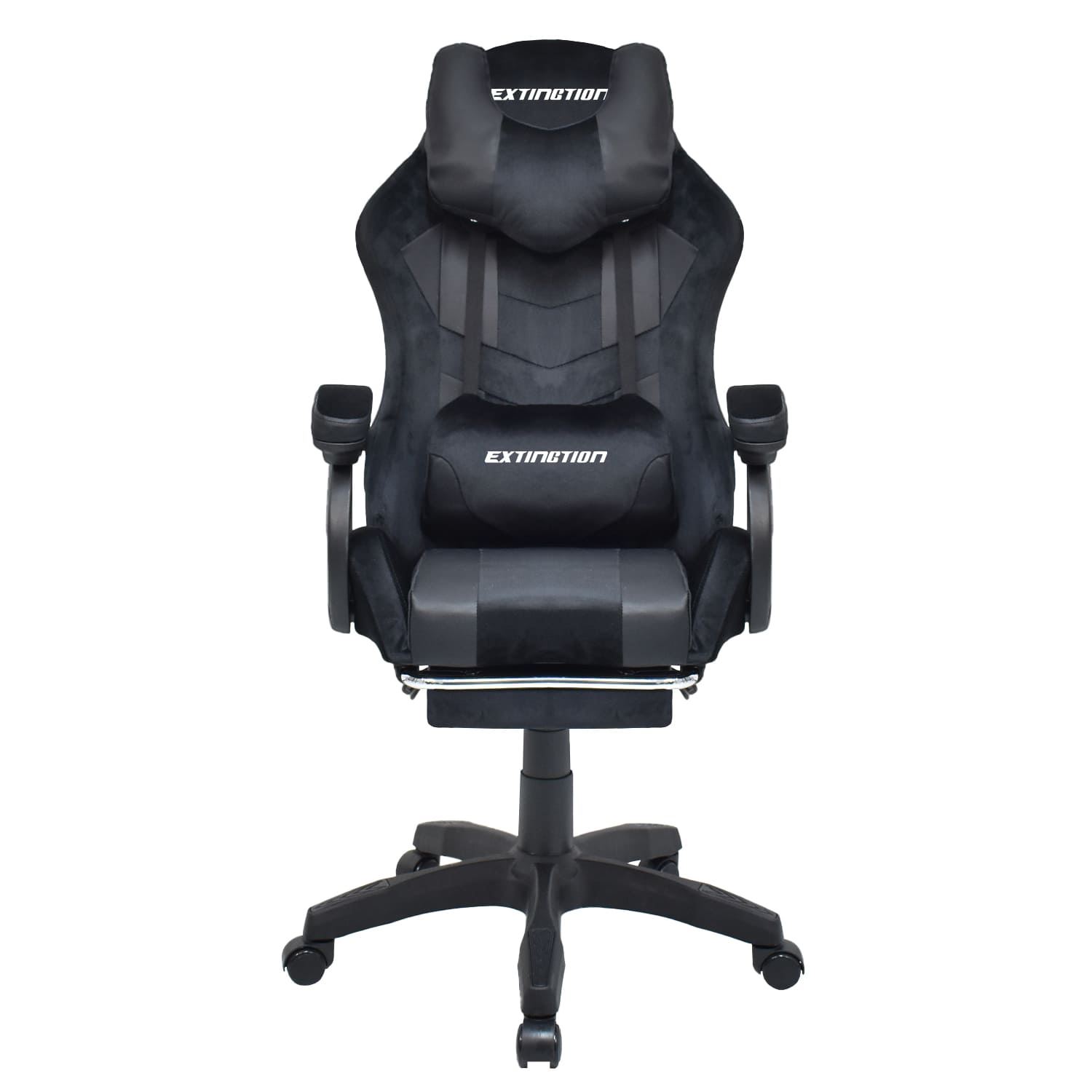 Silla Gamer Extingtion Sapp Gamuza-Cuerina Color Negro