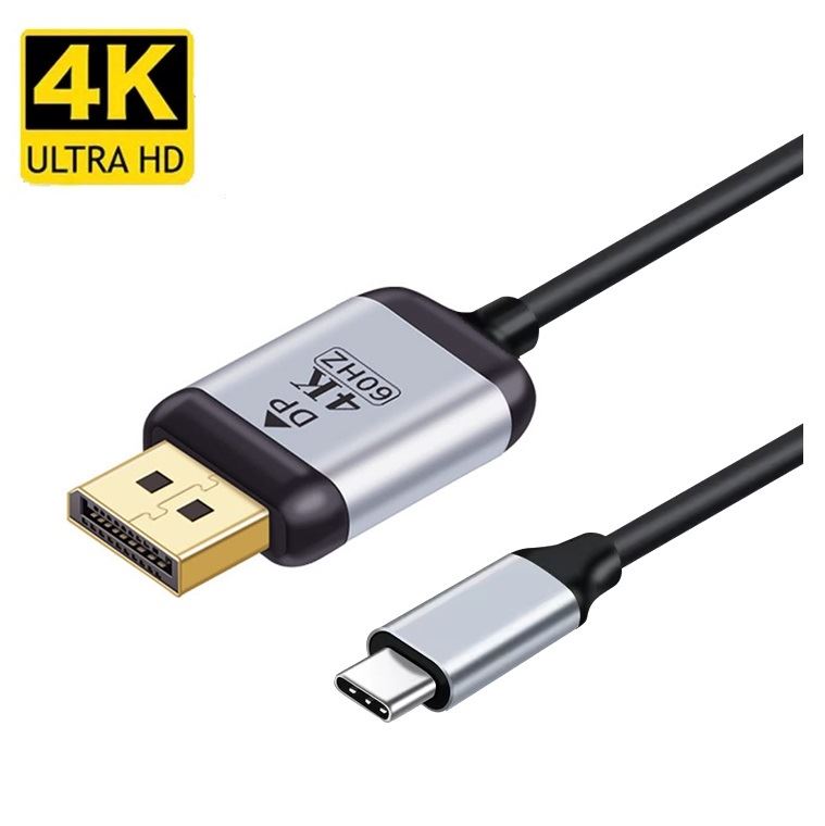 Cable Tipo C a DisplayPort DP 4K 60Hz - 1.80 Metros