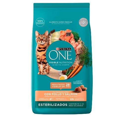 ALIMENTO DE GATO ESTERILIZADO PURINA ONE SALMON 6KG