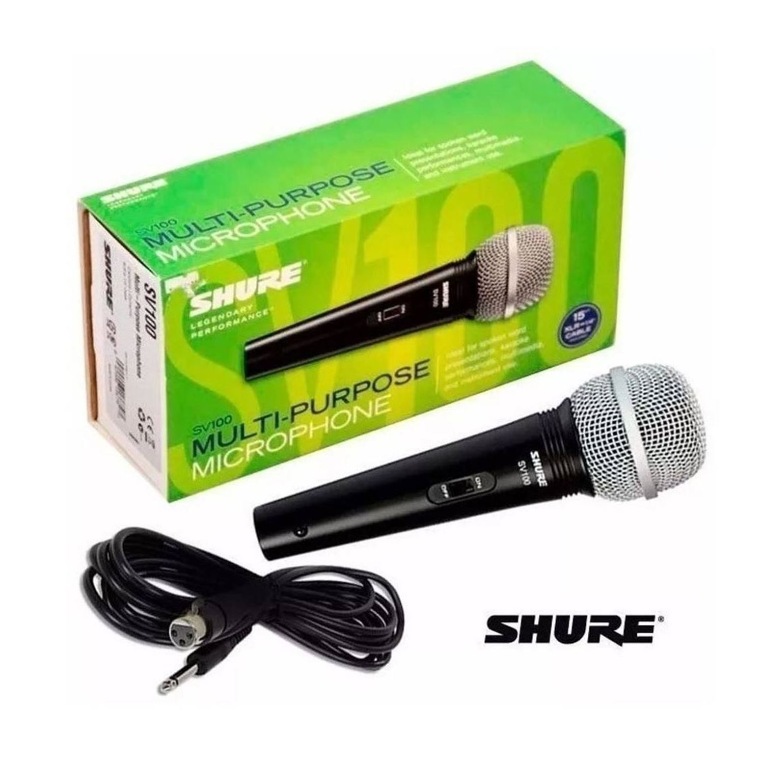 Micrófono Shure SV100 Dinámico Multiuso con Cable