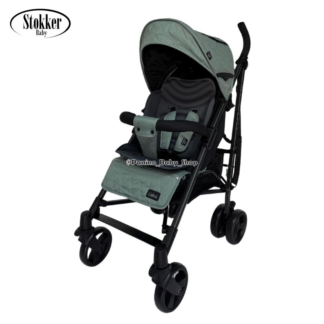 Coche Bastón Plegable Liviano para Bebés -LISBOA- Verde