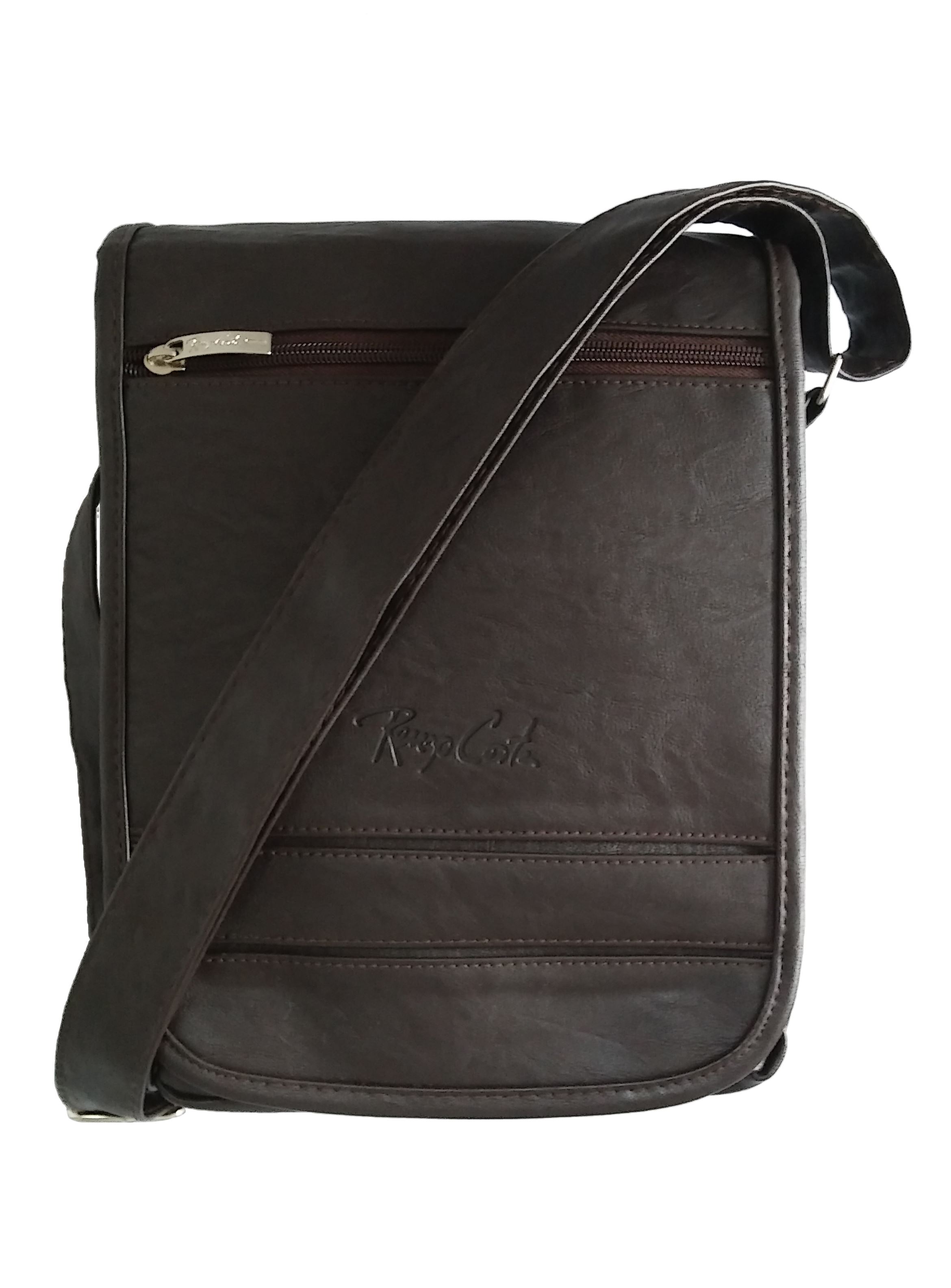 Morral A5 Marron Portalaptop 9pulg 22x18x5 Cuero Liso SKU: 017