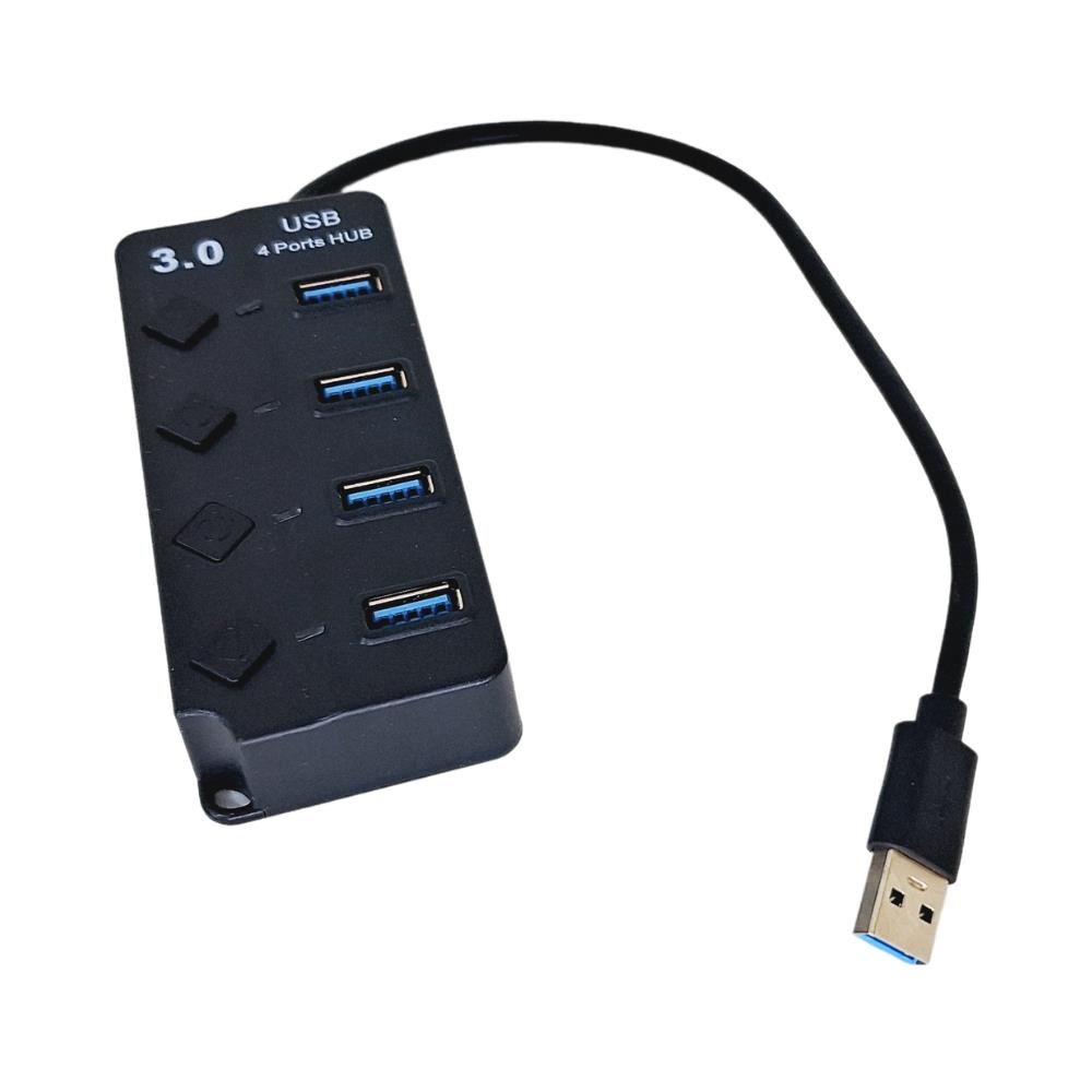 "Multi puerto HUB 4 puertos USB 3.0 luz led para Windows - Mac "