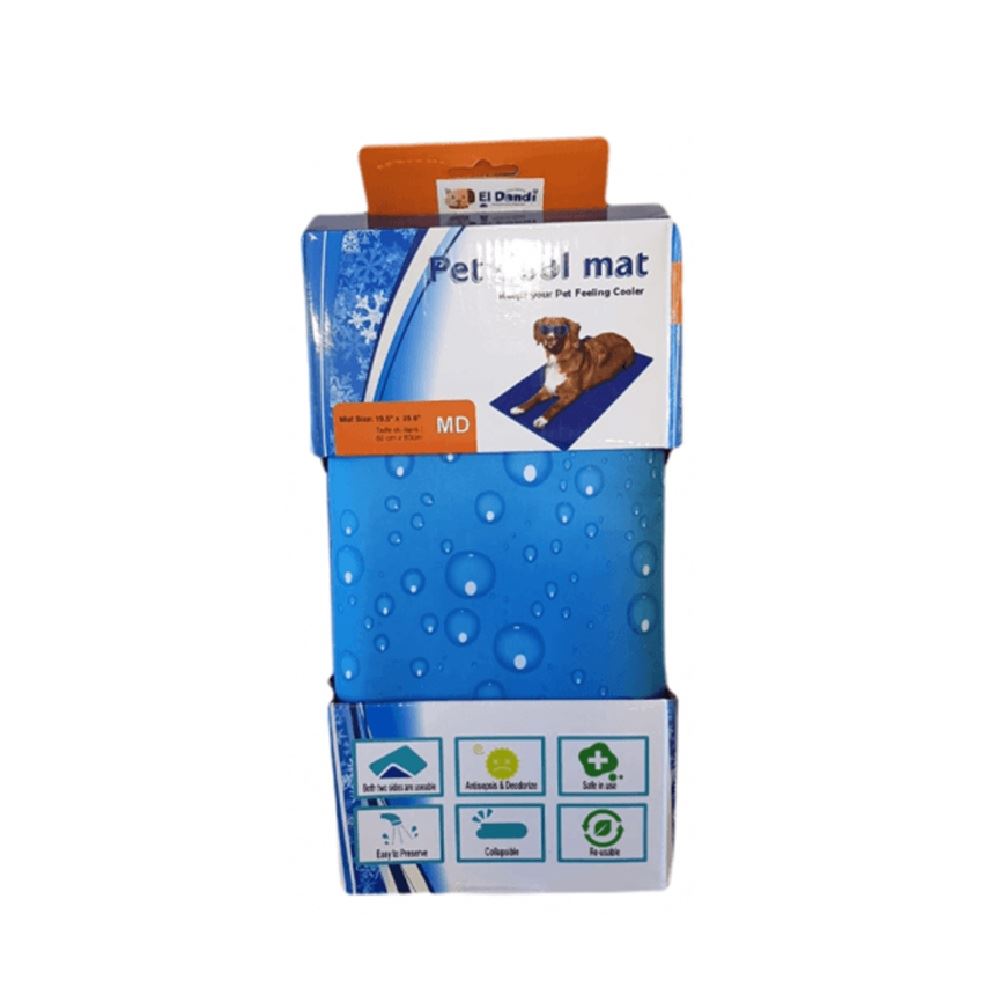 Colchoneta refrigerante pet cool mat MD diseño gotas para mascotas perros y gatos