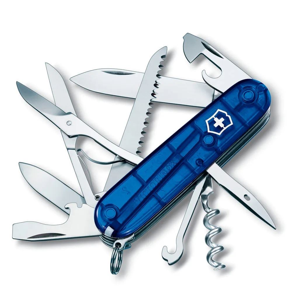Navaja Huntsman color azul transparente Victorinox