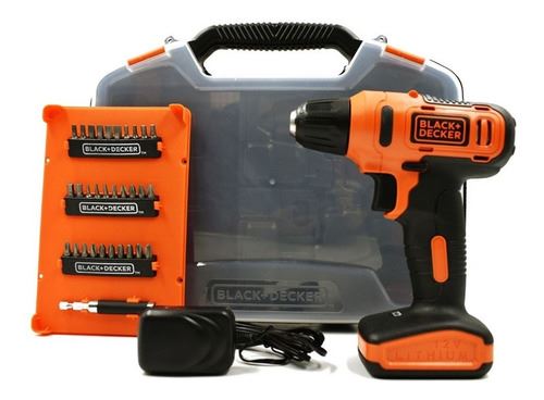 Taladro BLACK+DECKER HP12-B2C Percutor Atornillador Inalámbrico Batería 12V  Luz LED + Bolso, oferta LOi.