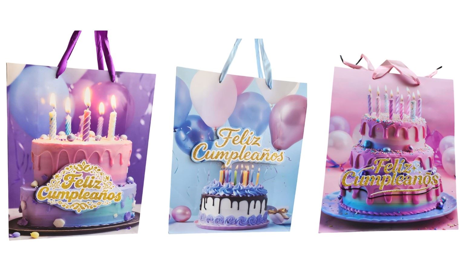 BOLSA DE REGALO 32CM CON 3 DISEÑOS